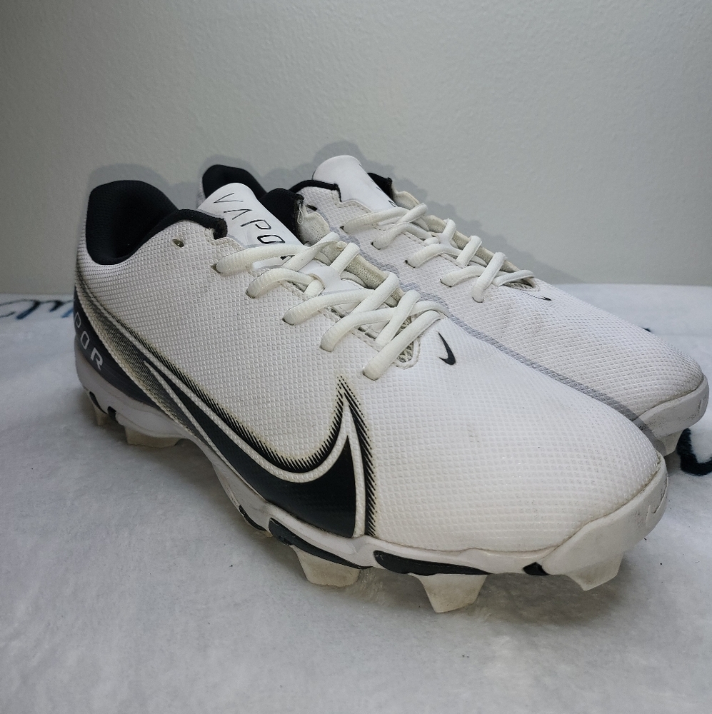 Nike Vapor Edge Shark Mens Football Cleats White Style  Size 10.5